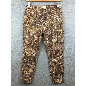 L'Agence Womens Leopard & Paisley Print Pants - Bold & Stylish Jungle Chic 30